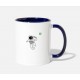 Space Solar System Astronaut Earth White/Blue Mugs